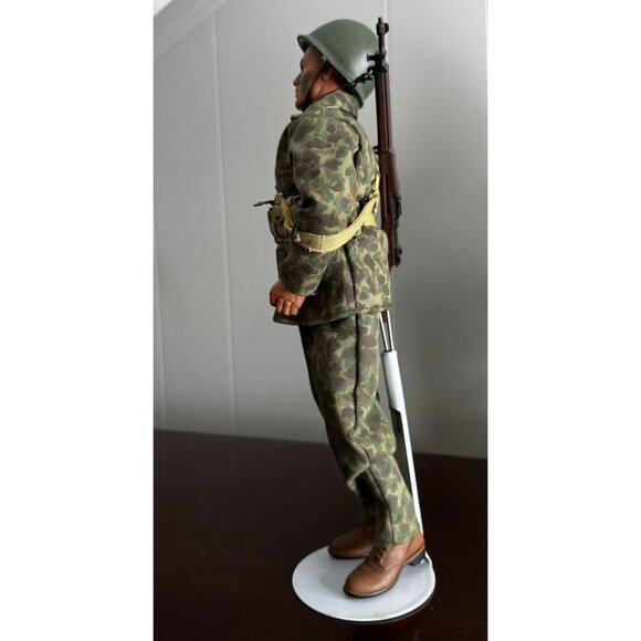 Hasbro GI Joe Blue Eyes Camo Utilities Jointed Rifle Ammo Pouch Helmet Marine 96 - Picture 3 of 13